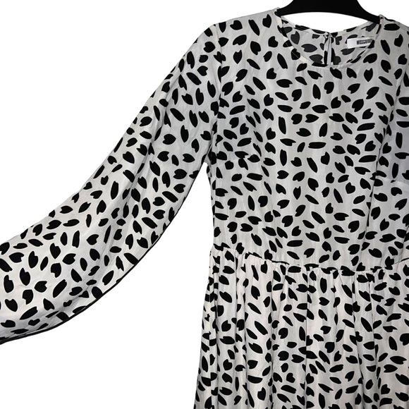 Missguided Midi Dress Size 4 Classy Normcore Preppy Fall Easy Lightweight - Picture 4 of 15